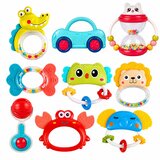 Set zvečki za bebe sa glodalicama 9u1 - šarene životinje | Shoptok.si