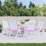 Jastuci za vrtne stolice 6 kom ružičasti 50x50x4 cm od tkanine | shoptok.hr