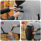  Pokrivač za konje Cjela svijetlo siva i roza 85 cm Poliester | shoptok.hr
