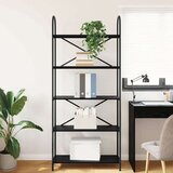  Polica Crni hrast 80 x 30 x 183 cm Konstruirano drvo | shoptok.hr