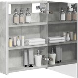  Kupaonski ormar s ogledalom Betonski sivi 43 x 11,5 x 60,5 cm | shoptok.hr