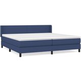  Krevet s oprugama i madracem plavi 200 x 200 cm od tkanine | shoptok.hr