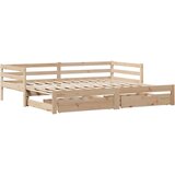  Dnevni krevet na razvlačenje s ladicama bez madraca 90 x 190 cm | shoptok.hr