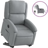  The Living Store Električni naslanjač s funkcijo vstajanja svetlo siv - Električni Naslanjač S Funkcijo Vstajanja, (21501943) | Shoptok.si