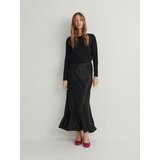 Reserved bombažna majica z dolgimi rokavi - črna | Shoptok.si