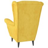 vidaXL Fotelja od baršuna boja senfa | shoptok.hr