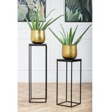  Stalak za cveće BASICLOFT 80x24 crni | Eponuda.com