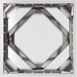  Cvetlično korito 2 pcs srebrna 40 x 40 x 40 cm Nerjaveče jeklo, (5000207532) | Shoptok.si