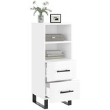  Komoda sjajna bijela 34,5 x 34 x 90 cm od konstruiranog drva | shoptok.hr