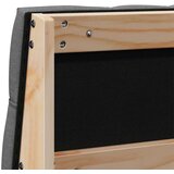  Tapecirani uzglavlje Tamno siva 150 cm Čvrsto borovo drvo | shoptok.hr