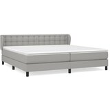 The Living Store Box spring postelja z vzmetnico svetlo siva 200x200 cm blago - Box Spring Postelja, (21520364) | Shoptok.si