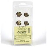 Chessex kockice - polyhedral - solid metal old brass (7) Cene