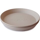 Mushie Round Dinnerware Plates krožnik Vanilla 2 kos Cene