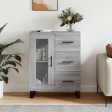 vidaXL Komoda siva sonoma 69,5x34x90 cm inženirski les | Shoptok.si