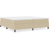  Box Spring Postelja Svetlo Zelena Siva 200x200 cm Žametna Tkanina, (22052499) | Shoptok.si