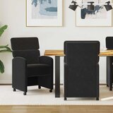  Blagovačke stolice s kotačima 2 pcs Crna 58 x 65 x 98 cm Baršun | shoptok.hr