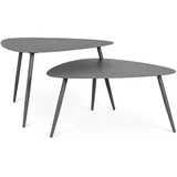 Jeklene vrtne mizice v kompletu 2 ks 73,5x77,5 cm Yvonne –
