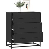 vidaXL Komoda crna 68x35x76 cm konstruirano drvo i metal | shoptok.hr