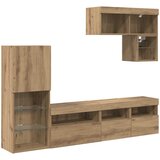 TV zidne jedinice 6 pcs Umjetnički hrast Konstruirano drvo | Eponuda.com