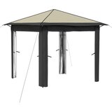 Gazebo bez bočne strane 2,6 x 2,6 m Krem i Antracit | shoptok.hr