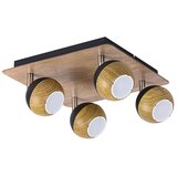 Rabalux arthur spot, hrast/crna, GU10 4X 35W | Eponuda.com