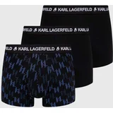 Karl Lagerfeld Boksarice 3-pack moške, črna barva, 245M2113