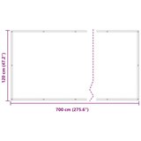 Balcony ekran Tamno crvena 120 x 700 cm - Tamno crvena 120 x 700 cm | shoptok.hr