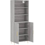  Visoka komoda siva sonome 69,5x34x180 cm od konstruiranog drva | shoptok.hr