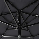  Vrtni suncobran s 3 razine i aluminijskim stupom 2 m antracit | shoptok.hr