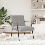  Fotelja Svijetlo siva Tkanina s uvijenim učinkom | shoptok.hr