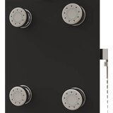 PANEL za tuširanje od stakla 25 x 47,5 x 130 cm crni | shoptok.hr