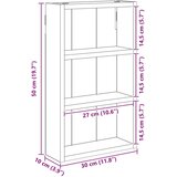  Kopalna stenska omarica s polico Dimljeni Hrast 30 x 10 x 50 cm, (5000233087) | Shoptok.si