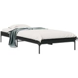  Okvir za krevet crni 100x200 cm konstruirano drvo i metal | shoptok.hr