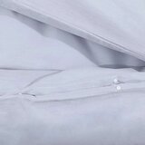  Set posteljine za poplun sivi 140 x 200 cm pamučni | shoptok.hr