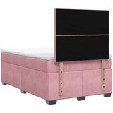  Boxspring krevet s madracem Ružičasta 120 x 200 cm Baršun | shoptok.hr