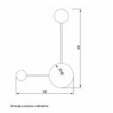 Vesta 472 ZIDNA LAMPA 8W 3000K CRNA Cene