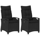  Vrtna stolica 2 pcs Crna 56 x 64 x 94 cm Čelik i poliester | shoptok.hr
