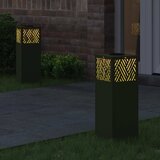  Solarna LED svjetlost za stazu 2 pcs Maslinasto zelena | shoptok.hr
