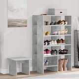  Ormar za cipele s policom 2 pcs Betonski sivi Konstruirano drvo | shoptok.hr
