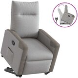 Maison Chic Naslanjač - Relax naslanjač s funkcijo vstajanja sivo blago, (22042177) | Shoptok.si