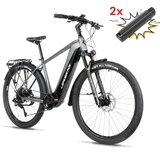 Leaderfox Električno treking kolo Barnet 28" - siva + dodatna baterija | Shoptok.si