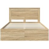  Krevetna konstrukcija Sonoma 140 x 190 cm Čvrsto borovo drvo | shoptok.hr