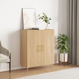 vidaXL Komoda sonoma hrast 69,5x34x90 cm inženirski les Cene