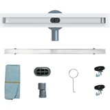  360° odtok za tuš s tankskim modelom srebrna 50 cm, (5000112459) | Shoptok.si