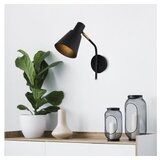 Opviq Zidna lampa SIVANI CRNA, metalna 14 x 36 x 40 cm, E27 W41, Sivani - MR-664 | shoptok.hr