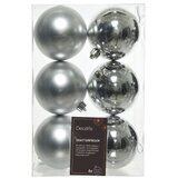 Dekordom novogodišnja dekoracija - hanging bauble set mix 6pcs 8cm 022051 - silver - kmg ( 043291 ) Dekordom novogodišnja dekoracija - hanging bauble set mix 6pcs 8cm 022051 - silver - kmg ( 043291 ) Slike