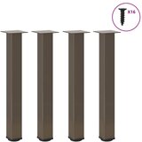 vidaXL konzolne noge za stol 4 kom prirodni čelik 72-74 cm čelik | shoptok.hr