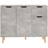  Komoda siva boja betona 90 x 30 x 72 cm konstruirano drvo | shoptok.hr