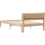 vidaXL Konstrukcija postelje Rjava 75 x 190 cm Masivno borovo les | Shoptok.si