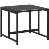  11-dijelni vrtni blagovaonski set crni od tekstilena | shoptok.hr